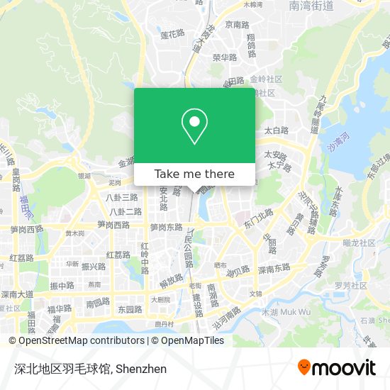 深北地区羽毛球馆 map