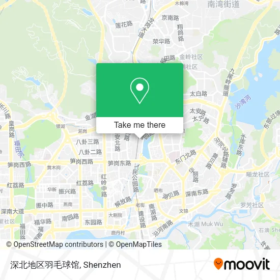 深北地区羽毛球馆 map