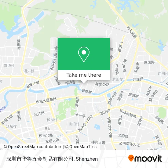 深圳市华将五金制品有限公司 map