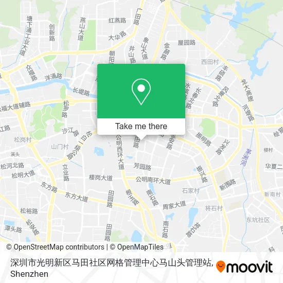 深圳市光明新区马田社区网格管理中心马山头管理站 map
