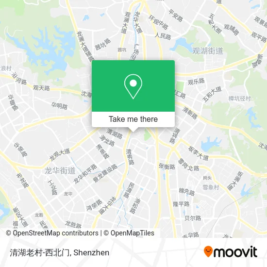 清湖老村-西北门 map