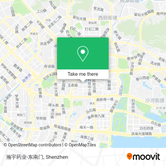 瀚宇药业-东南门 map