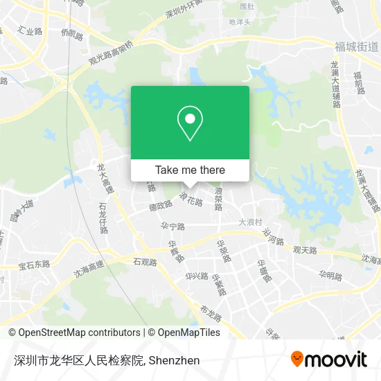 深圳市龙华区人民检察院 map