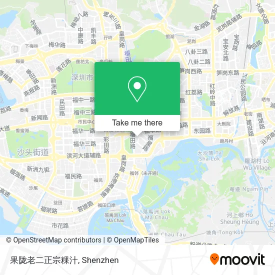 果陇老二正宗粿汁 map