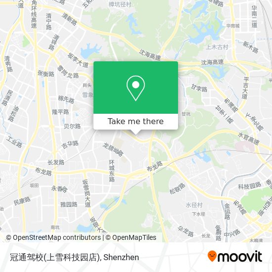 冠通驾校(上雪科技园店) map
