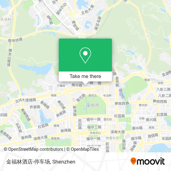 金福林酒店-停车场 map