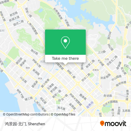 鸿景园-北门 map