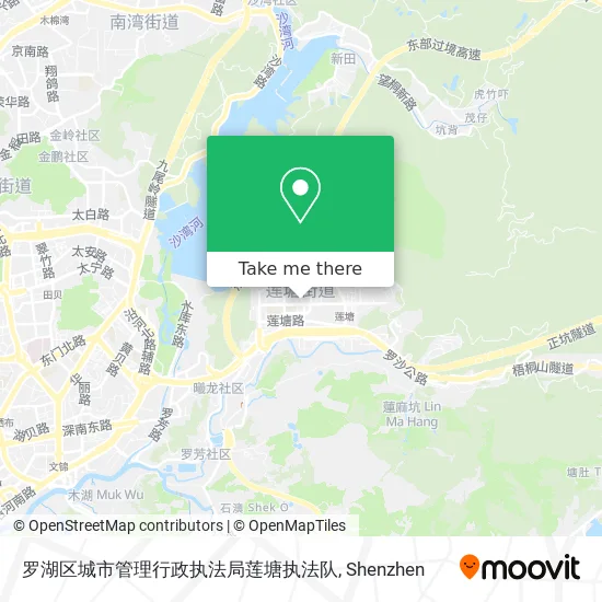 罗湖区城市管理行政执法局莲塘执法队 map