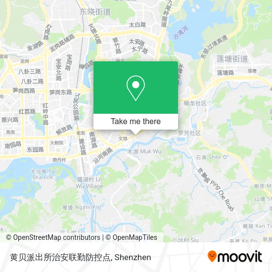 黄贝派出所治安联勤防控点 map