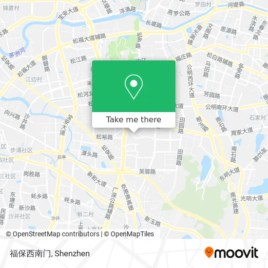 福保西南门 map
