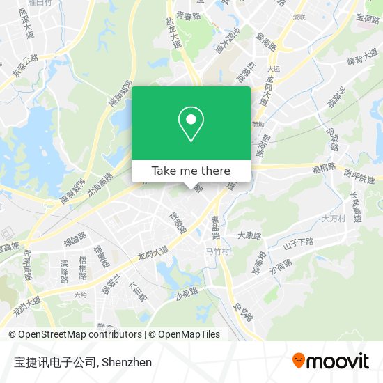 宝捷讯电子公司 map