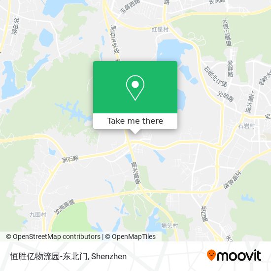 恒胜亿物流园-东北门 map