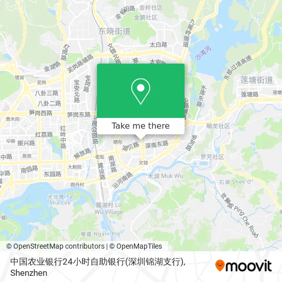 中国农业银行24小时自助银行(深圳锦湖支行) map