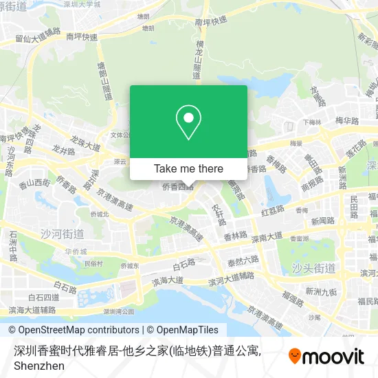 深圳香蜜时代雅睿居-他乡之家(临地铁)普通公寓 map