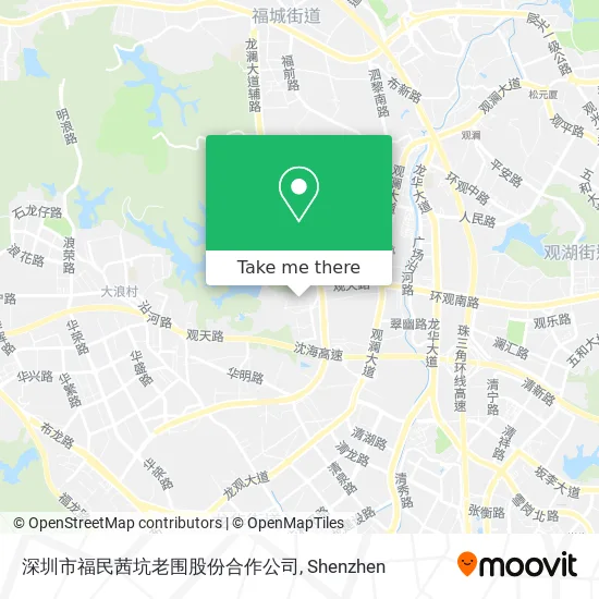 深圳市福民茜坑老围股份合作公司 map