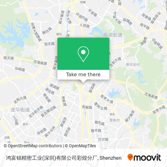 鸿富锦精密工业(深圳)有限公司彩煌分厂 map