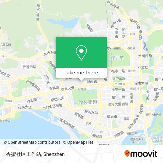 香蜜社区工作站 map