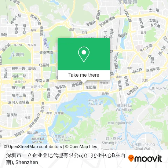 深圳市一立企业登记代理有限公司(佳兆业中心B座西南) map