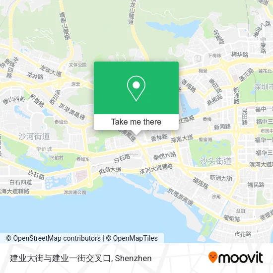 建业大街与建业一街交叉口 map