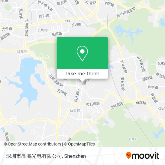 深圳市晶鹏光电有限公司 map