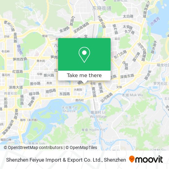 Shenzhen Feiyue Import & Export Co. Ltd. map