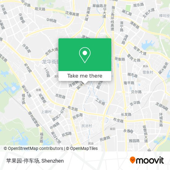 苹果园-停车场 map