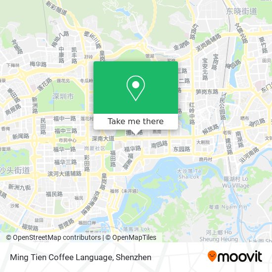 Ming Tien Coffee Language map