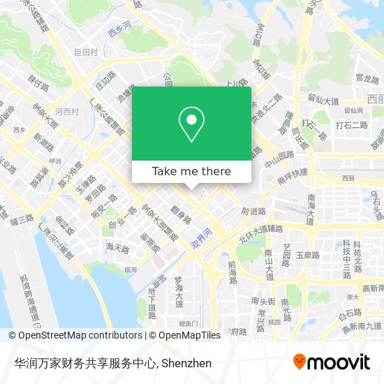 华润万家财务共享服务中心 map