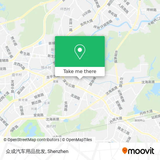 众成汽车用品批发 map