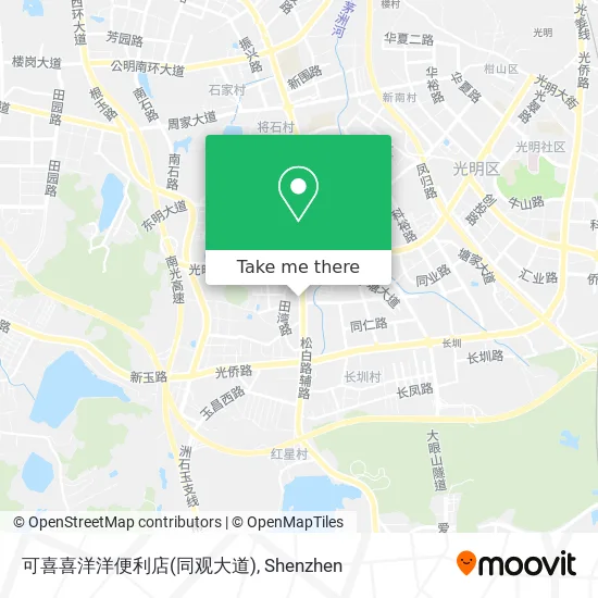 可喜喜洋洋便利店(同观大道) map