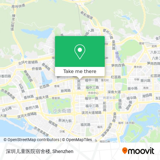 深圳儿童医院宿舍楼 map