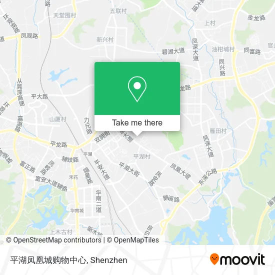 平湖凤凰城购物中心 map