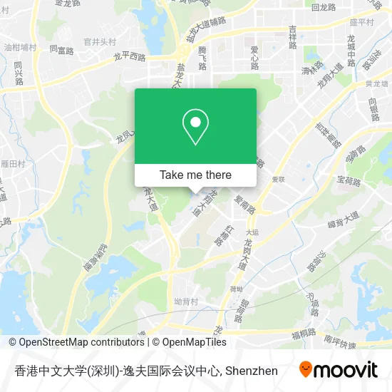 香港中文大学(深圳)-逸夫国际会议中心 map
