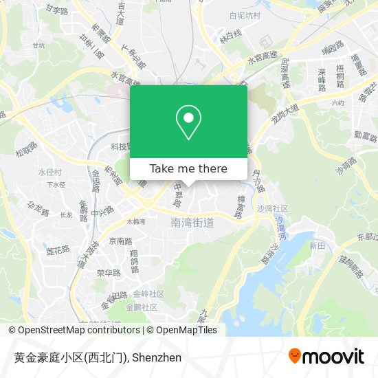 黄金豪庭小区(西北门) map