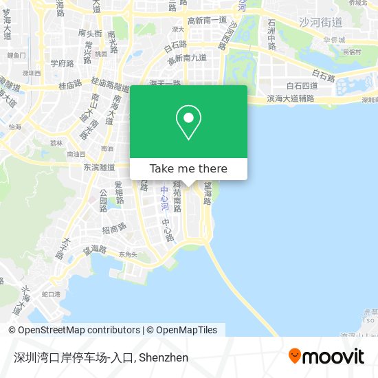 深圳湾口岸停车场-入口 map