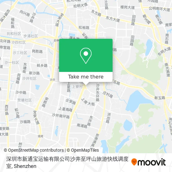 深圳市新通宝运输有限公司沙井至坪山旅游快线调度室 map