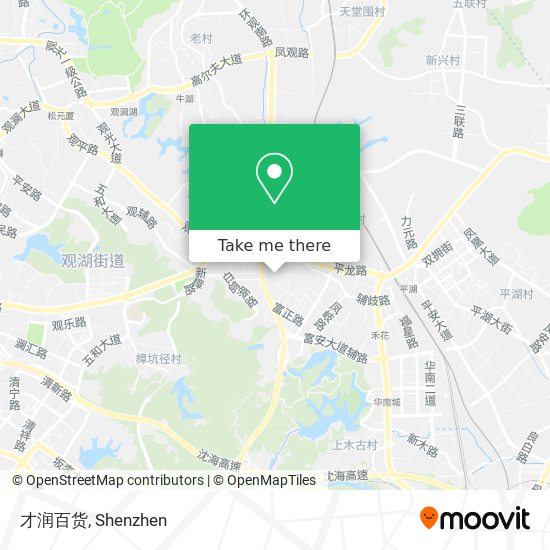 才润百货 map