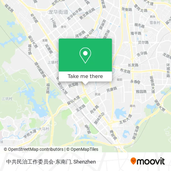 中共民治工作委员会-东南门 map
