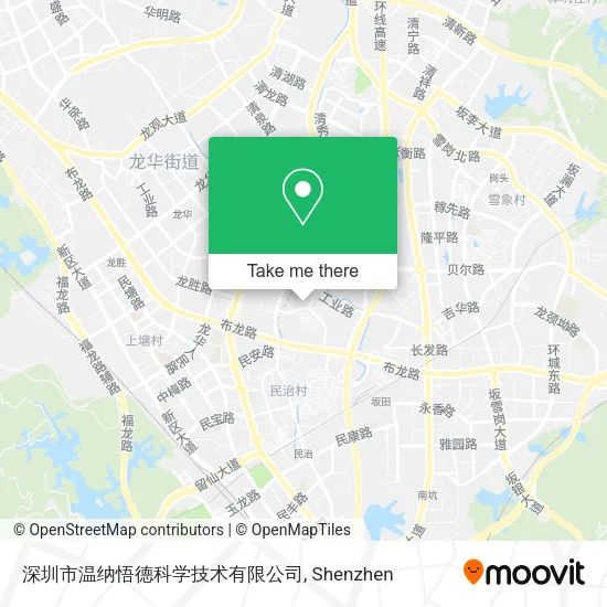 深圳市温纳悟德科学技术有限公司 map