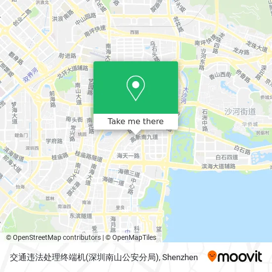 交通违法处理终端机(深圳南山公安分局) map