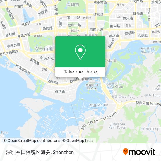 深圳福田保税区海关 map