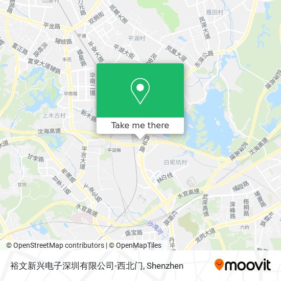 裕文新兴电子深圳有限公司-西北门 map