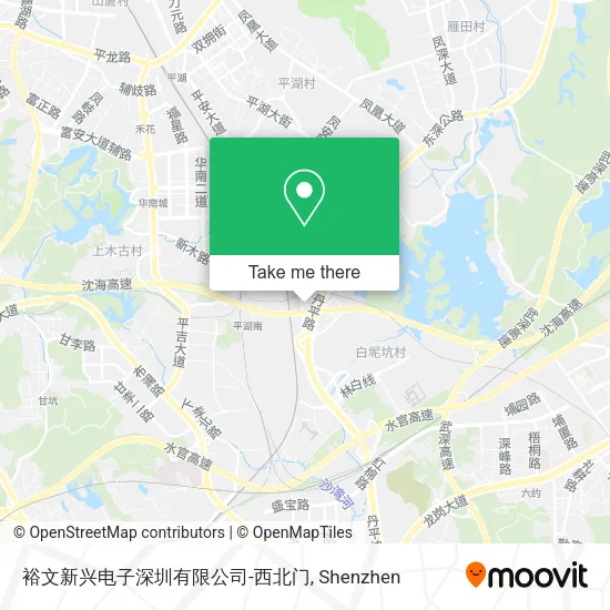 裕文新兴电子深圳有限公司-西北门 map