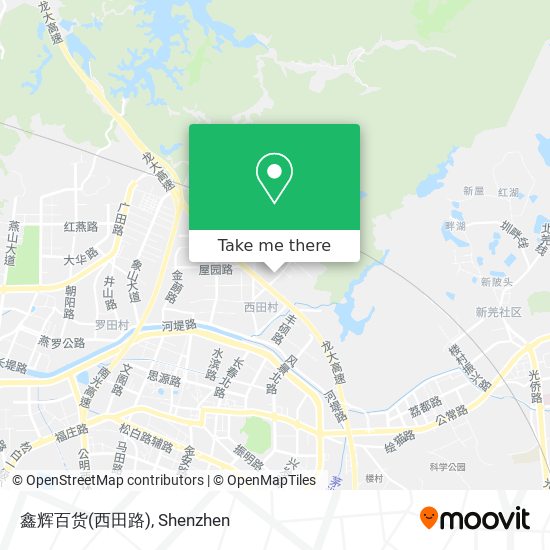 鑫辉百货(西田路) map