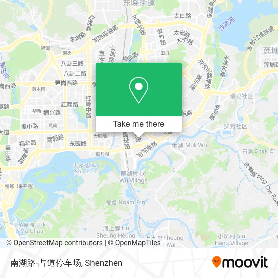 南湖路-占道停车场 map