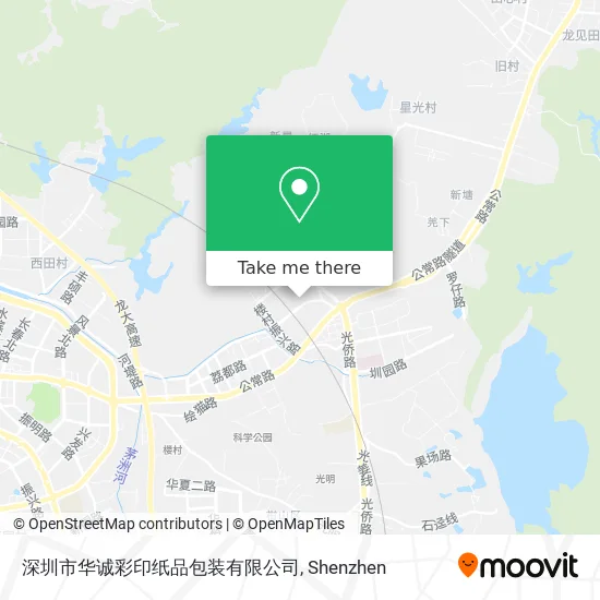 深圳市华诚彩印纸品包装有限公司 map