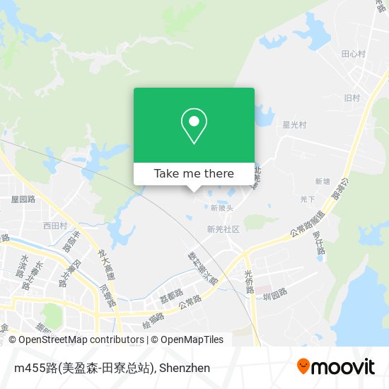 m455路(美盈森-田寮总站) map