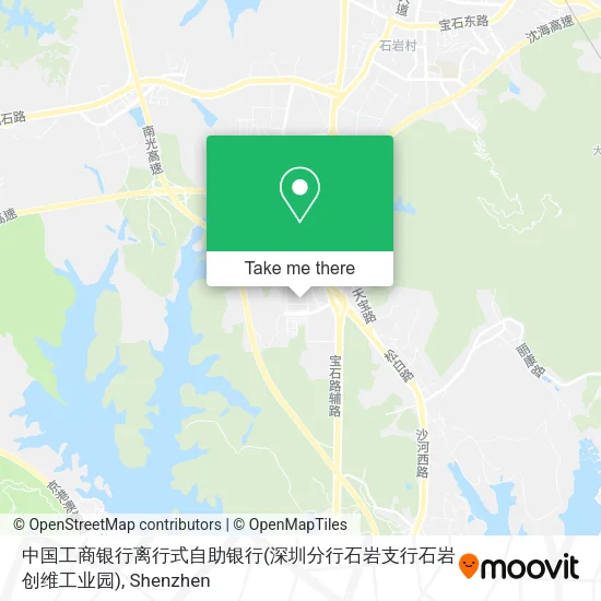 中国工商银行离行式自助银行(深圳分行石岩支行石岩创维工业园) map