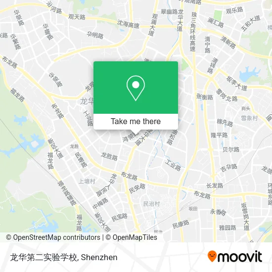 龙华第二实验学校 map