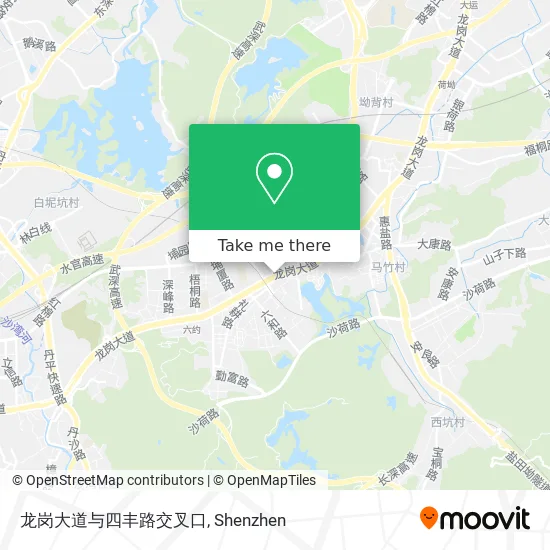 龙岗大道与四丰路交叉口 map